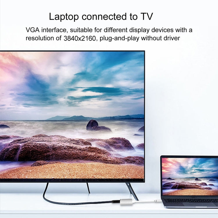 Bộ chuyển đổi đa chức năng 4 trong 1 USB / Type-C sang 4K HDMI + VGA + USB 3.0