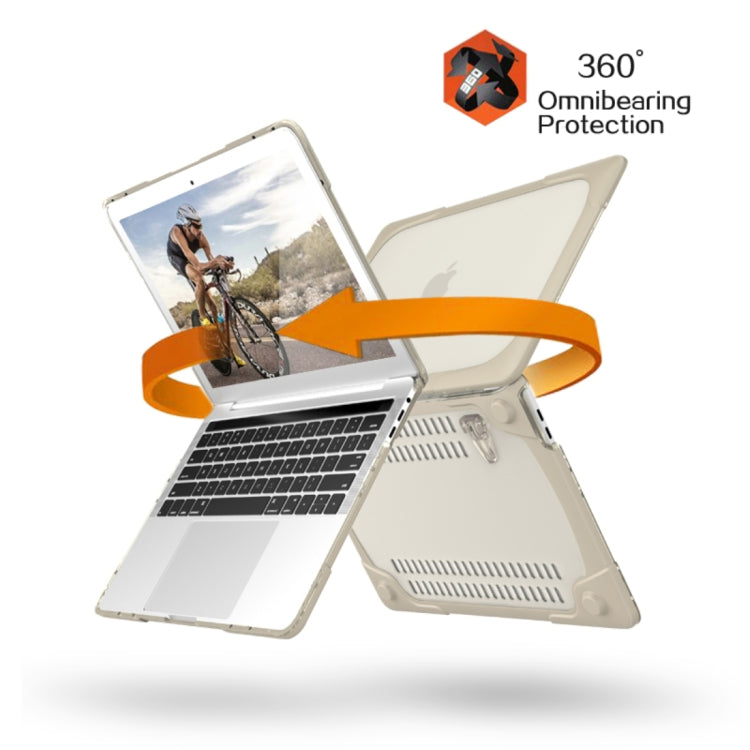 Ốp bảo vệ gập TPU + PC chống sốc có giá đỡ cho MacBook Pro 13,3 inch (A1708) & có Touch Bar (A1706), cho MacBook Pro 13,3 inch có Touch Bar