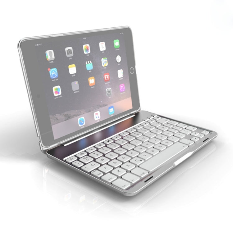 F8SM+ Bao da máy tính bảng bàn phím Bluetooth hợp kim nhôm có đèn nền nhiều màu phiên bản laptop cho iPad mini 4 / mini 5