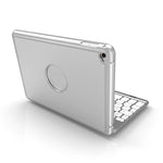 F8SM+ Bao da máy tính bảng bàn phím Bluetooth hợp kim nhôm có đèn nền nhiều màu phiên bản laptop cho iPad mini 4 / mini 5