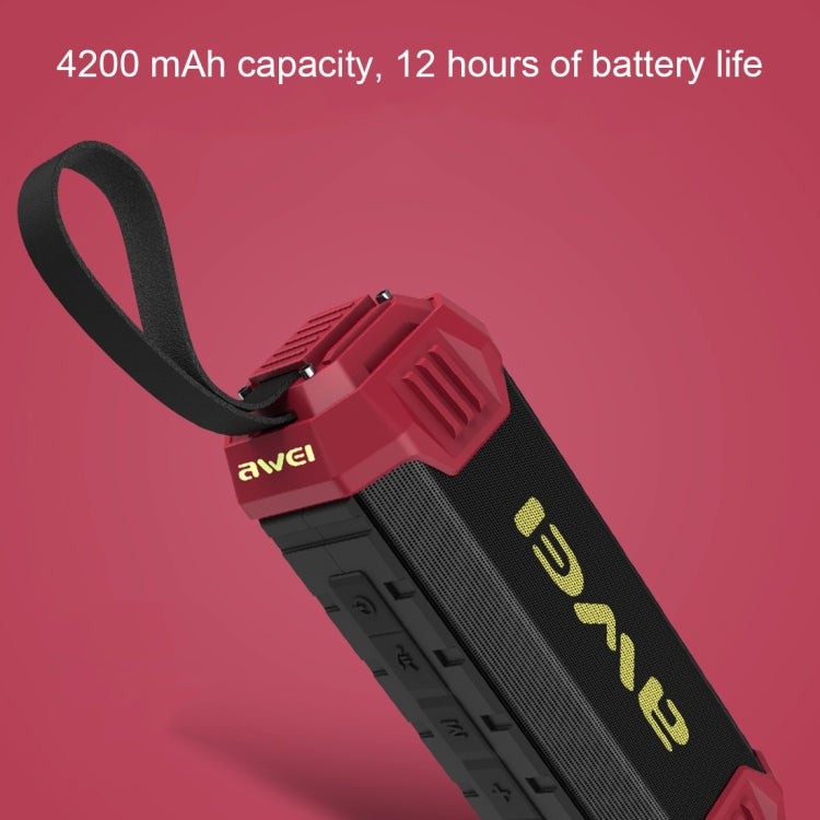 Loa Bluetooth awei Y280 IPX4 kiêm pin dự phòng với bass tăng cường, mic tích hợp, hỗ trợ FM / USB / thẻ TF / AUX, Y280