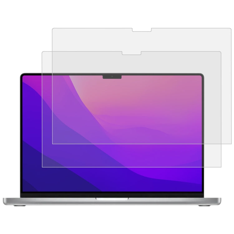 2 chiếc màng kính cường lực chống nổ 9H bảo vệ màn hình laptop cho MacBook Pro 16.2 inch A2485/M5 2026, dành cho MacBook Pro 16.2 inch A2485/A2780/M5 2026