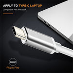 Bộ chuyển đổi USB-C / Type-C 3.1 đực sang DP cái HD, chiều dài: 12cm