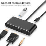 Bộ chuyển đổi USB-C / Type-C sang HDMI / VGA / USB 3.0 / PD
