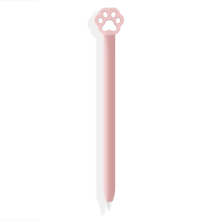 Ốp bảo vệ silicone hình hoạt hình dễ thương cho Apple Pencil 2 (Móng vuốt mèo màu hồng), dành cho Apple Pencil 2