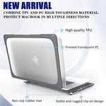 Ốp bảo vệ laptop PC + TPU hai màu cho MacBook Pro 16 inch A2141 (2019)