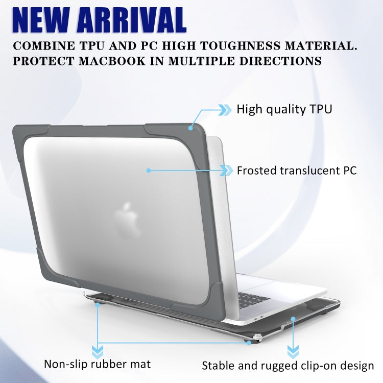 Ốp bảo vệ laptop PC + TPU hai màu cho MacBook Pro 16 inch A2141 (2019)