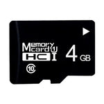 Thẻ nhớ TF (Micro SD) đen tốc độ cao lớp 10 4GB, 4GB
