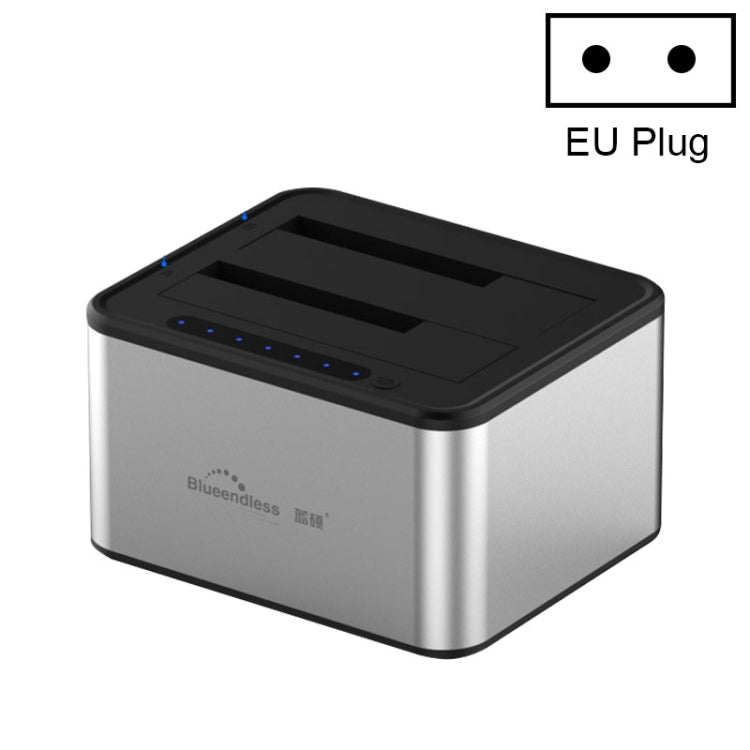 Dock Ổ Cứng Sao Chép Ngoại Tuyến Blueendless SATA USB 3.0 2 Khay 2.5 / 3.5 inch