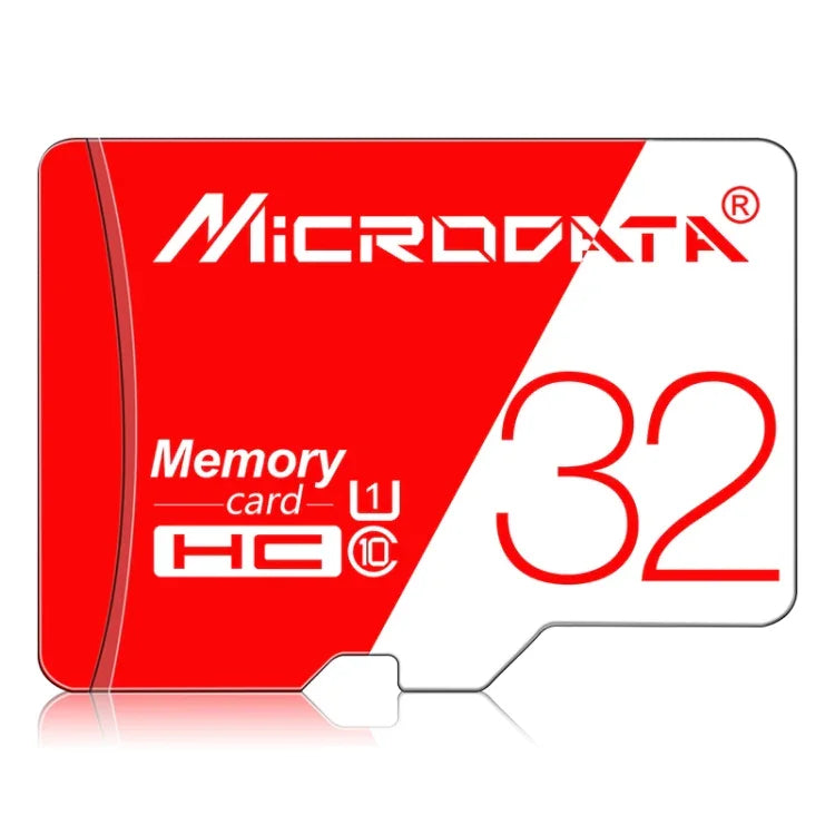 Thẻ nhớ TF (Micro SD) đỏ trắng tốc độ cao U1 MICRODATA 32GB, 32GB
