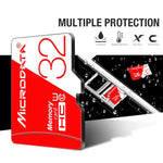 Thẻ nhớ TF (Micro SD) đỏ trắng tốc độ cao U1 MICRODATA 32GB, 32GB