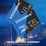 Thẻ nhớ STICKDRIVE 128GB tốc độ cao U3 xanh đen TF (Micro SD), 128GB