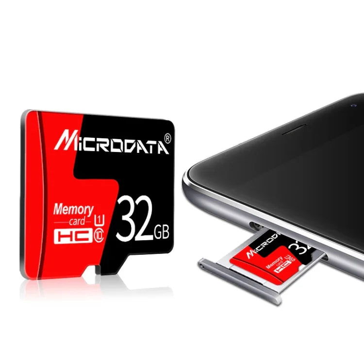 Thẻ nhớ TF (Micro SD) đỏ đen U1 MICRODATA 8GB, 8GB