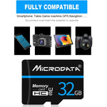 Thẻ nhớ MICRODATA 128GB U3 màu xanh dương sọc và đen TF (Micro SD), 128GB