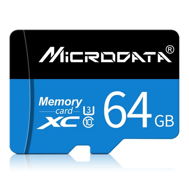 Thẻ nhớ MICRODATA 64GB U3 màu xanh dương và đen TF (Micro SD), 64GB