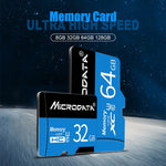 Thẻ nhớ MICRODATA 64GB U3 màu xanh dương và đen TF (Micro SD), 64GB