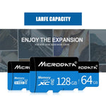 Thẻ nhớ MICRODATA 64GB U3 màu xanh dương và đen TF (Micro SD), 64GB
