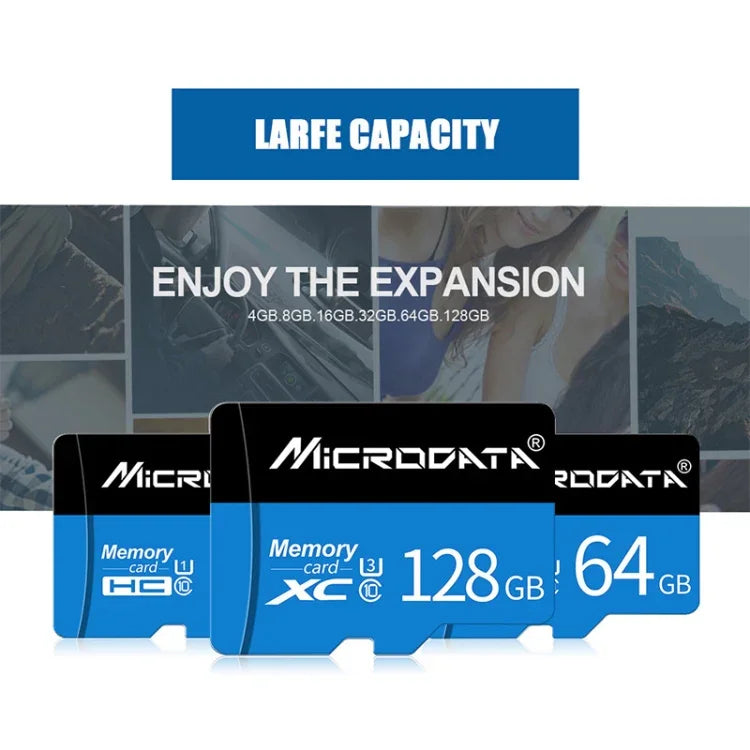 Thẻ nhớ MICRODATA 64GB U3 màu xanh dương và đen TF (Micro SD), 64GB