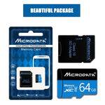 Thẻ nhớ MICRODATA 64GB U3 màu xanh dương và đen TF (Micro SD), 64GB
