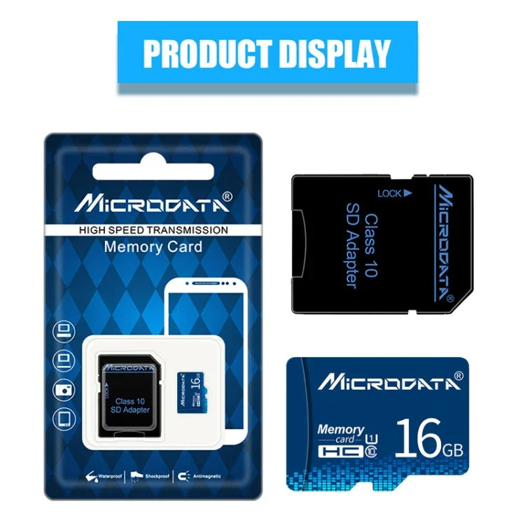 Thẻ nhớ MICRODATA 16GB U1 màu xanh TF (Micro SD), 16GB