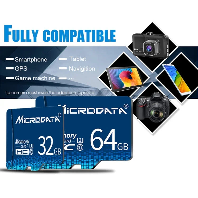 Thẻ nhớ MICRODATA 64GB U3 màu xanh dương TF (Micro SD), 64GB