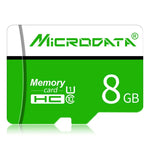Thẻ nhớ MICRODATA 8GB U1 màu xanh lá và trắng TF (Micro SD), 8GB