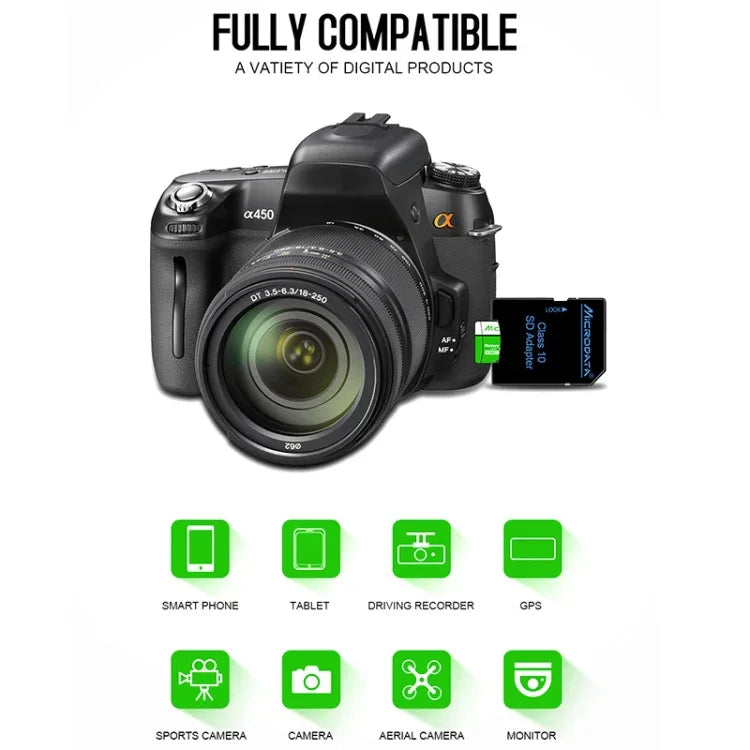 Thẻ nhớ MICRODATA 8GB U1 màu xanh lá và trắng TF (Micro SD), 8GB