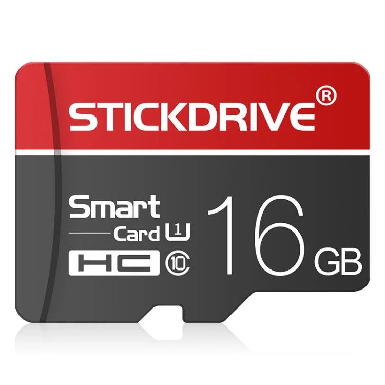 Thẻ nhớ STICKDRIVE 16GB U1 màu trắng viền đỏ và đen TF (Micro SD), 16GB