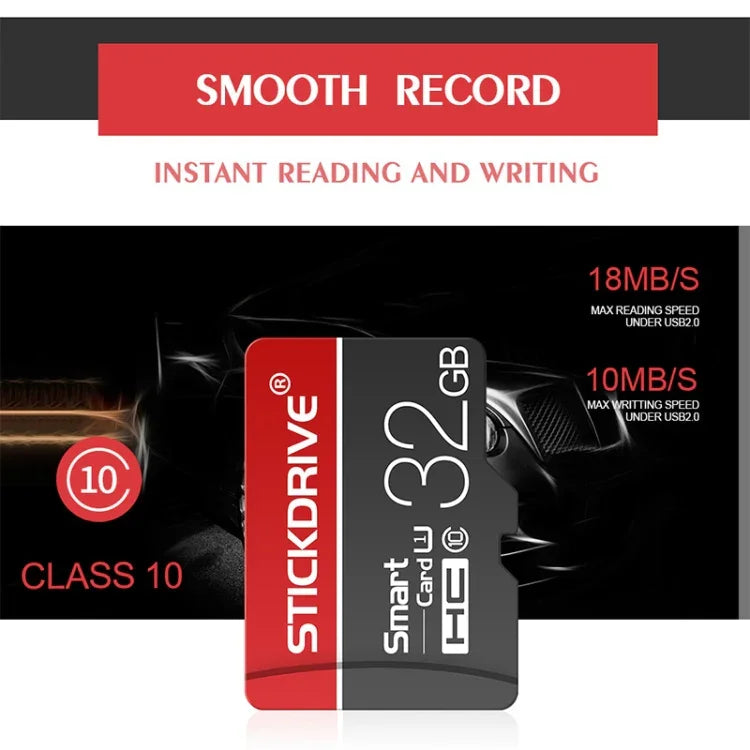 Thẻ nhớ STICKDRIVE 16GB U1 màu trắng viền đỏ và đen TF (Micro SD), 16GB
