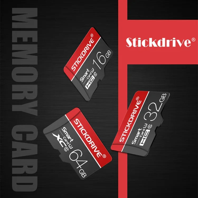 Thẻ nhớ STICKDRIVE 16GB U1 màu trắng viền đỏ và đen TF (Micro SD), 16GB