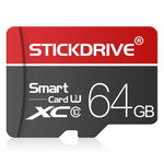 Thẻ nhớ STICKDRIVE 64GB U3 màu trắng viền đỏ và đen TF (Micro SD), 64GB