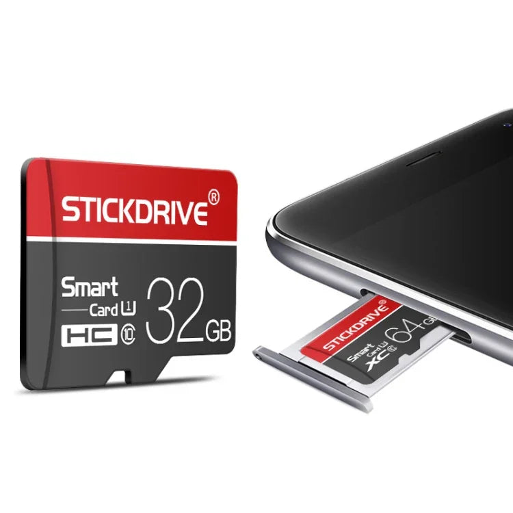 Thẻ nhớ STICKDRIVE 64GB U3 màu trắng viền đỏ và đen TF (Micro SD), 64GB
