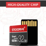 Thẻ nhớ STICKDRIVE 128GB U3 màu trắng viền đỏ và đen TF (Micro SD), 128GB