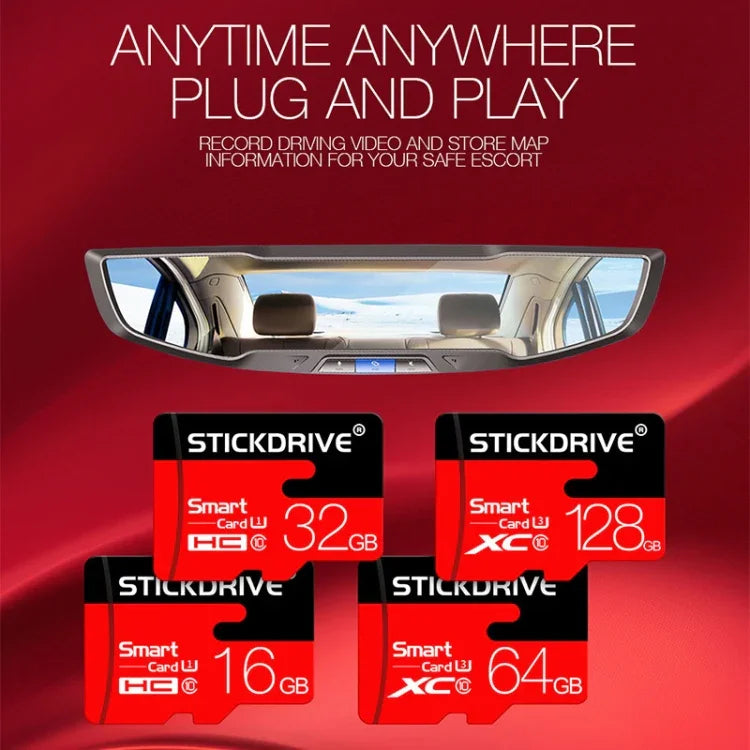 Thẻ nhớ Stickdrive 128GB tốc độ cao lớp 10 Micro SD (TF), 128GB