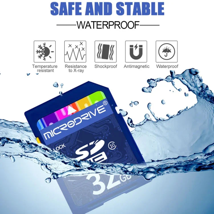 Thẻ nhớ Microdrive 16GB tốc độ cao lớp 10 SD cho tất cả thiết bị kỹ thuật số có khe cắm thẻ SD, 16GB