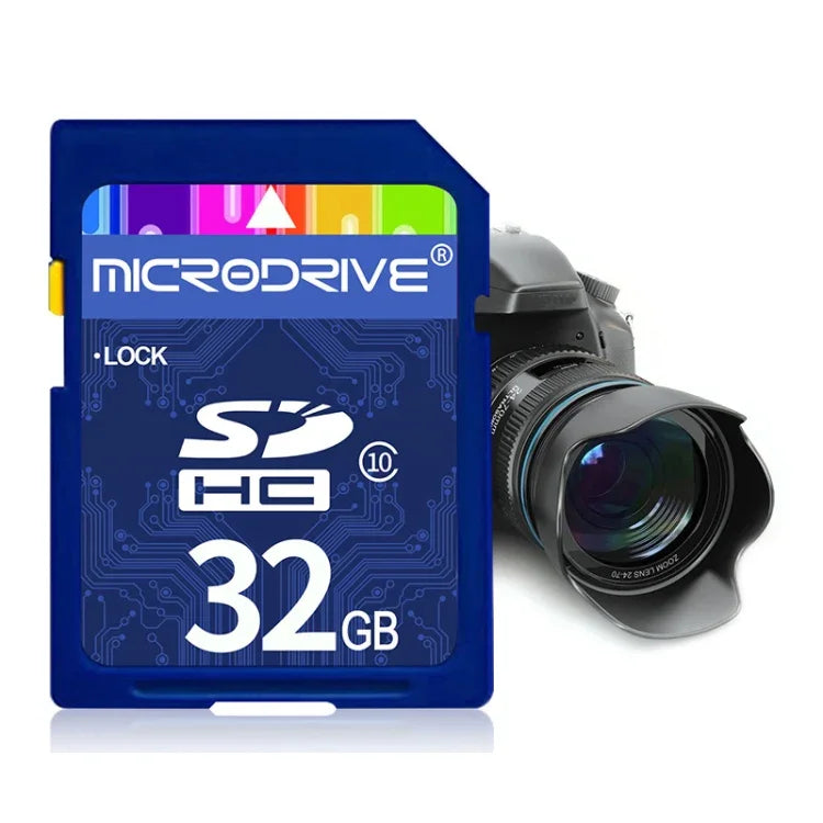 Thẻ nhớ Microdrive 32GB tốc độ cao lớp 10 SD cho tất cả thiết bị kỹ thuật số có khe cắm thẻ SD, 32GB