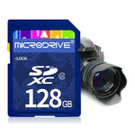 Thẻ nhớ Microdrive 128GB tốc độ cao lớp 10 SD cho tất cả thiết bị kỹ thuật số có khe cắm thẻ SD, 128GB