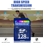 Thẻ nhớ Microdrive 128GB tốc độ cao lớp 10 SD cho tất cả thiết bị kỹ thuật số có khe cắm thẻ SD, 128GB