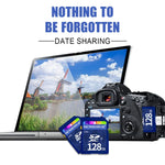 Thẻ nhớ Microdrive 128GB tốc độ cao lớp 10 SD cho tất cả thiết bị kỹ thuật số có khe cắm thẻ SD, 128GB