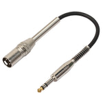 Dây cáp âm thanh micro stereo XLR 3 chân đực sang cắm cái 1/4 inch (6.35mm) dài 30cm, BK2077KM
