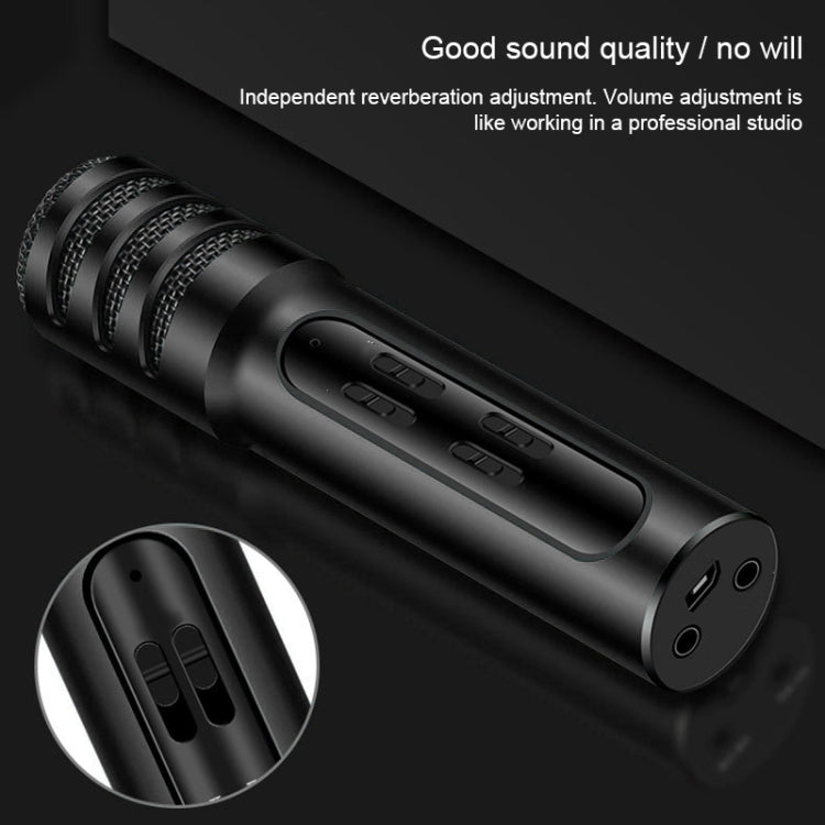 Micro Thu Âm BGN-C7 Condenser Microphone Hai Điện Thoại Di Động Karaoke Hát Trực Tiếp Micro Có Card Âm Thanh Tích Hợp