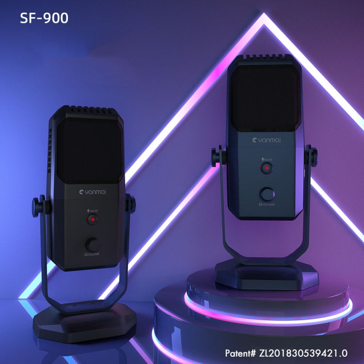 Micro Thu Âm Studio Đa Chức Năng Yanmai SF-900 Bốn Hướng Có Chân Đế Bàn