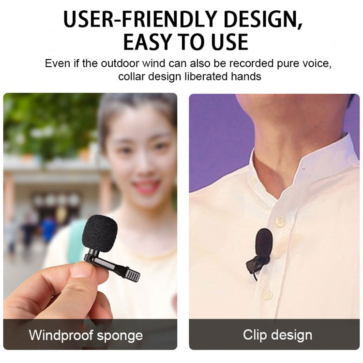 Micro lavalier tụ điện giảm tiếng ồn thông minh YICHUANG YC-LM10 USB-C / Type-C, chiều dài cáp: 1.5m, YC-LM10