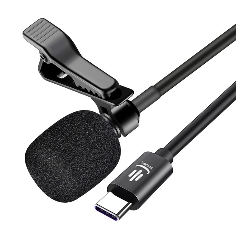 Micro lavalier tụ điện giảm tiếng ồn thông minh YICHUANG YC-LM10 USB-C / Type-C, chiều dài cáp: 1.5m, YC-LM10