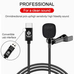 Micro lavalier tụ điện giảm tiếng ồn thông minh YICHUANG YC-LM10 USB-C / Type-C, chiều dài cáp: 1.5m, YC-LM10
