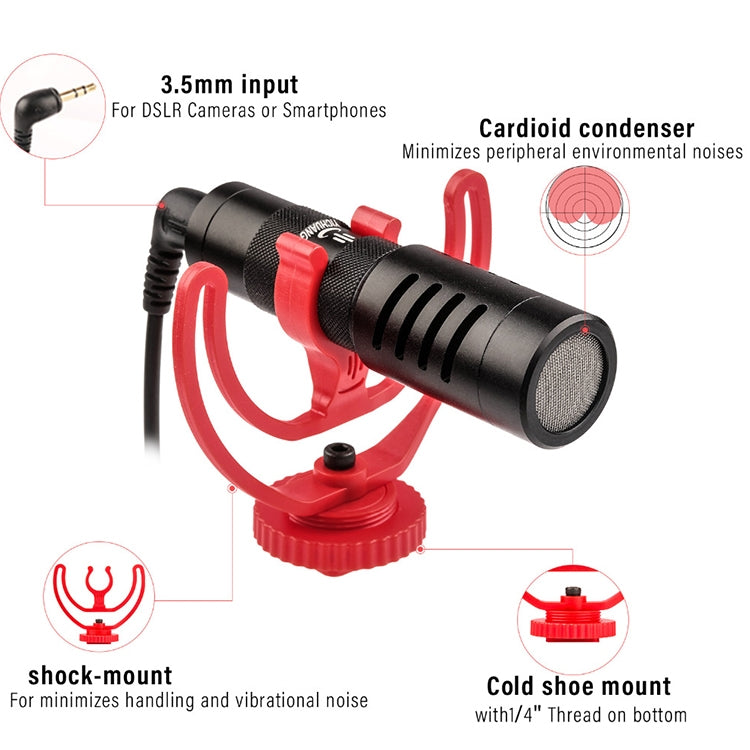 Micro giảm tiếng ồn cầm tay cổng 3.5mm YICHUANG YC-VM100