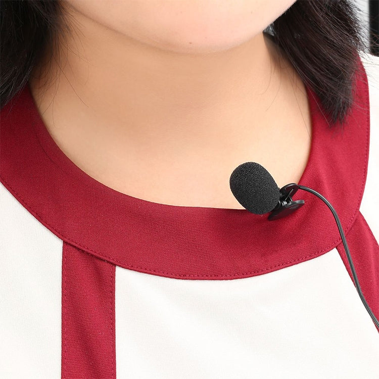 ZJ002MR Mono Cắm Thẳng 3.5mm Micro Không Dây Dẫn Hướng Dẫn Viên Du Lịch Loa Phát Thanh Micro Có Dây Lavalier, Chiều dài: 3m, Mono 3.5mm