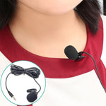 ZJ002MR Stereo Cắm Thẳng 3.5mm Micro Không Dây Dẫn Hướng Dẫn Viên Du Lịch Loa Phát Thanh Micro Có Dây Lavalier, Chiều dài: 3m, Stereo 3.5mm