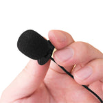 ZJ002MR Stereo Cắm Thẳng 3.5mm Micro Không Dây Dẫn Hướng Dẫn Viên Du Lịch Loa Phát Thanh Micro Có Dây Lavalier, Chiều dài: 3m, Stereo 3.5mm