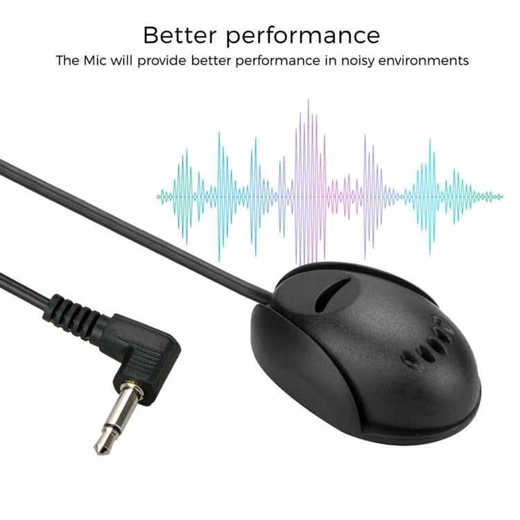 ZJ010MR Mono Cắm Góc 2.5mm Micro Ngoài Dán Loa Định Vị GPS Xe Hơi Bluetooth, Chiều dài: 3m, 2.5mm